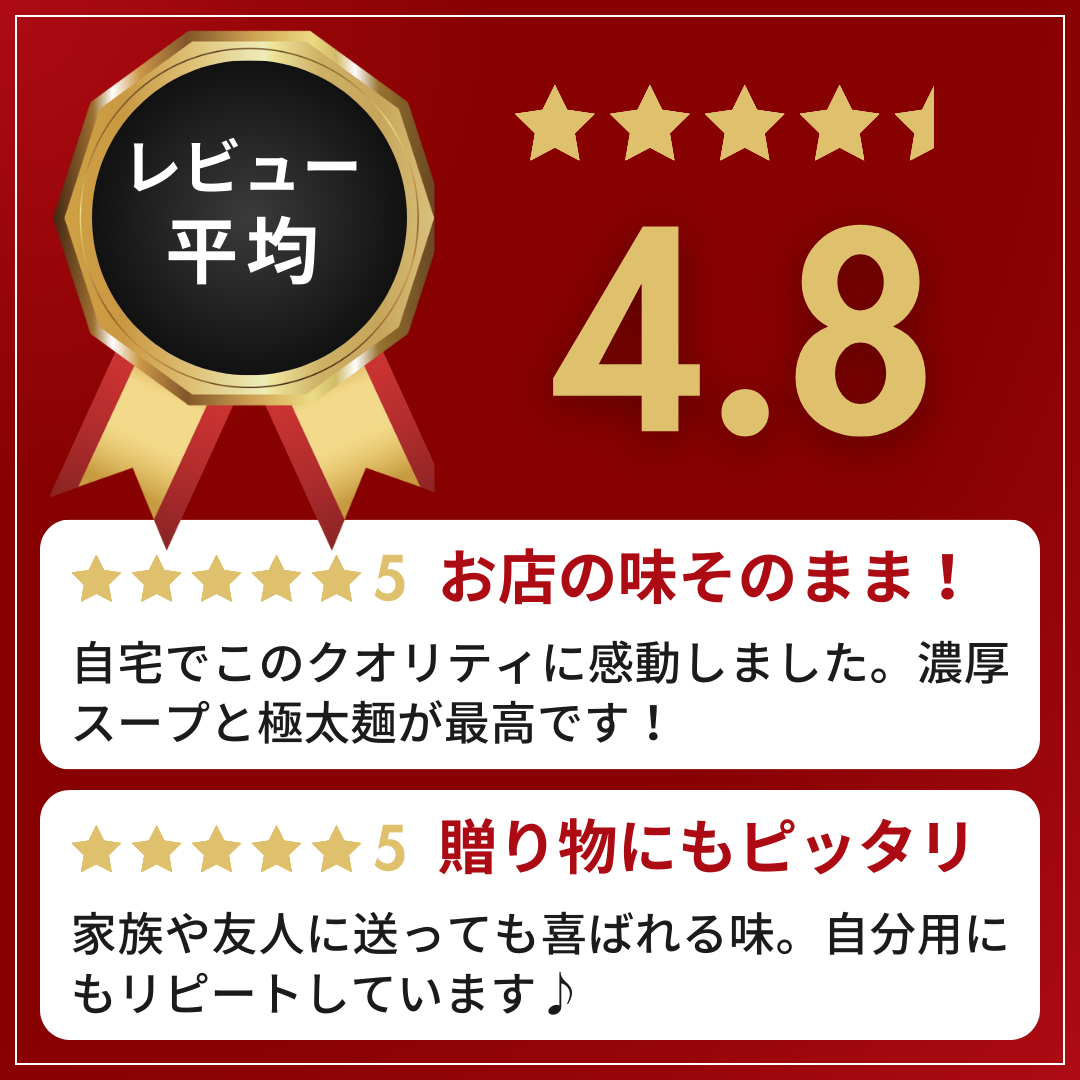 レビュー平均★4.8